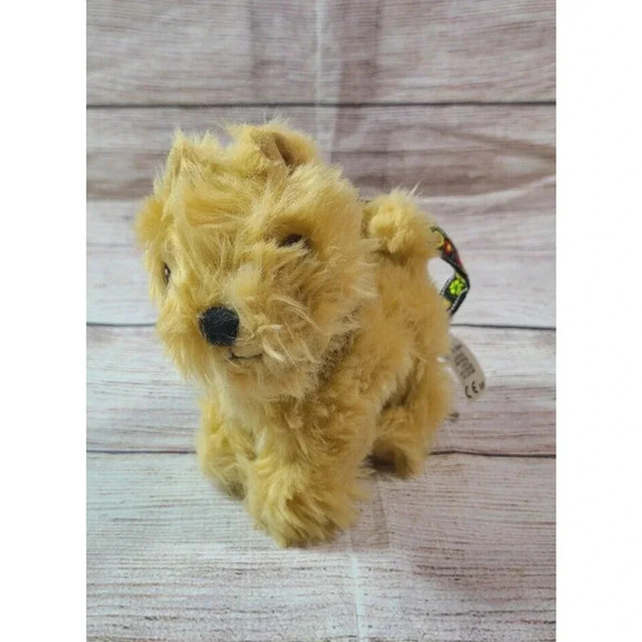 American Girl Julie's Plush Dog Mutt Terrier Stuffed Animal Pet Leash Tan 2016 - Picture 1 of 4